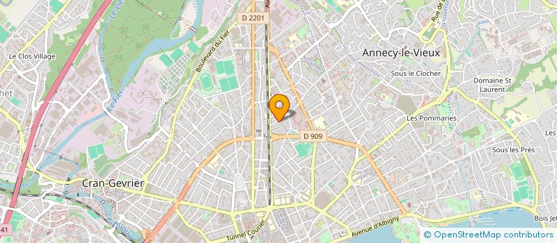 localisation de l'entreprise MADAME LUCIE PERRIN à ANNECY