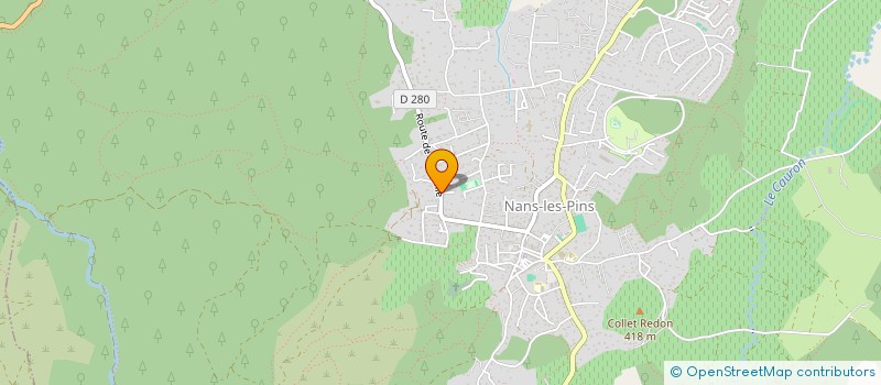 localisation de l'entreprise MADAME LUCIE PETERS  NANS-LES-PINS