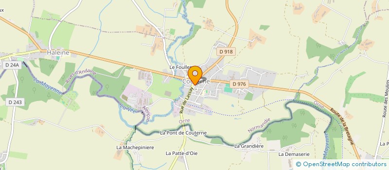 localisation de l'entreprise MADAME LUCIE PETIT à RIVES D'ANDAINE