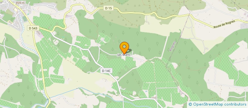 localisation de l'entreprise MADAME LUCIE PEYDRO  ROGNES