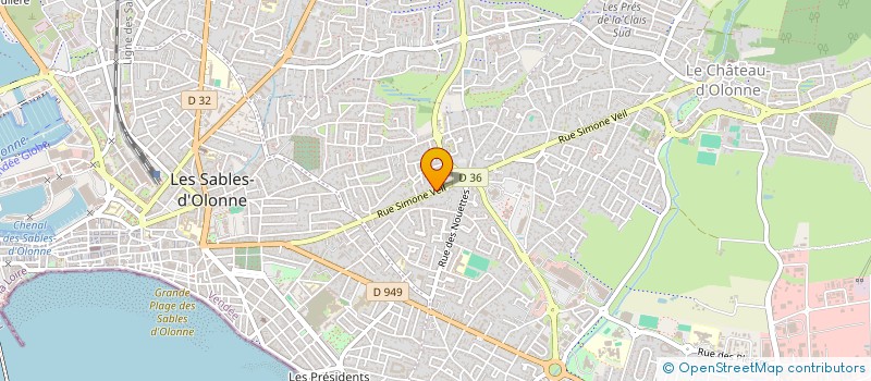 localisation de l'entreprise MADAME LUCIE PICARD  LES SABLES D'OLONNE