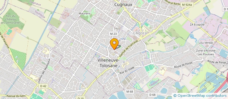 localisation de l'entreprise MADAME LUCIE PLAZA à VILLENEUVE-TOLOSANE