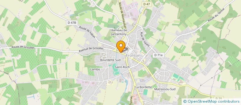 localisation de l'entreprise MADAME LUCIE POLI  FRONTON