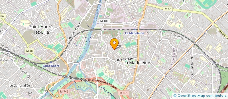 localisation de l'entreprise MADAME LUCIE POLLET  LA MADELEINE