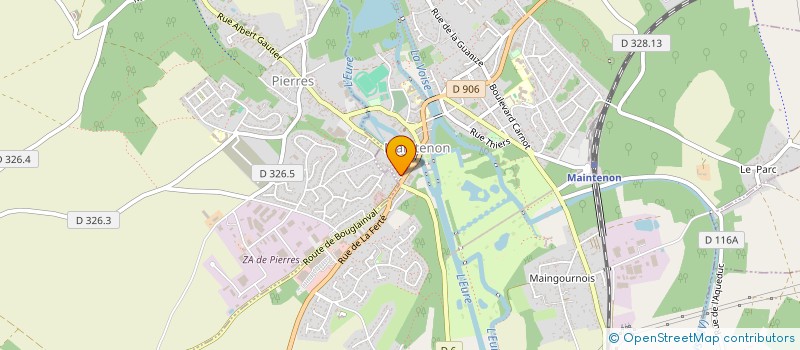 localisation de l'entreprise MADAME LUCIE PORCHER à MAINTENON