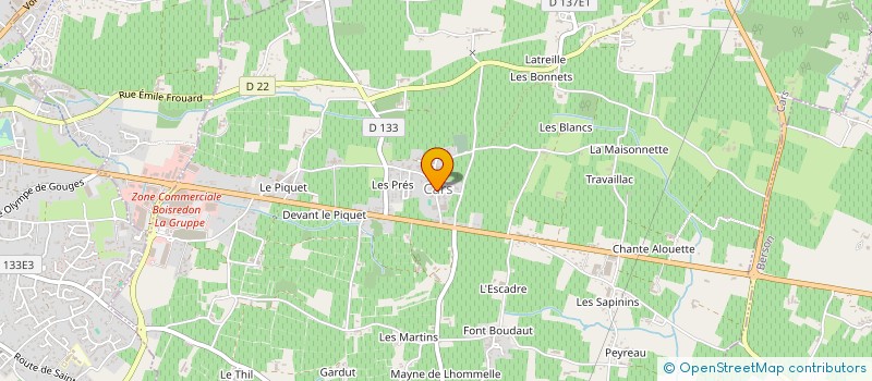 localisation de l'entreprise MADAME LUCIE POULAIN  CARS