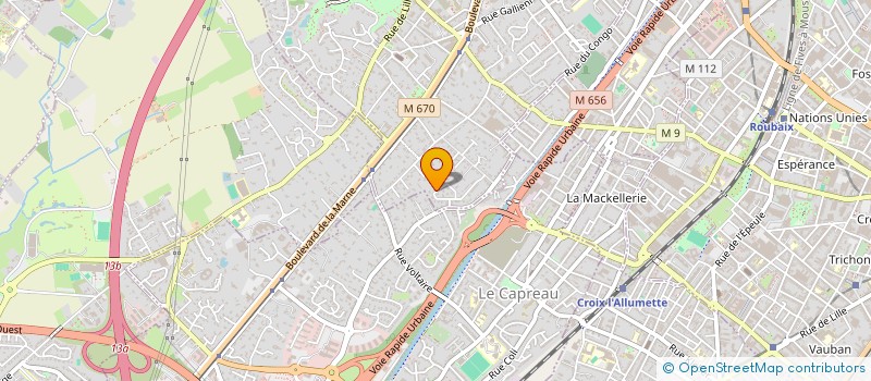 localisation de l'entreprise MADAME LUCIE PROUVOST  MOUVAUX