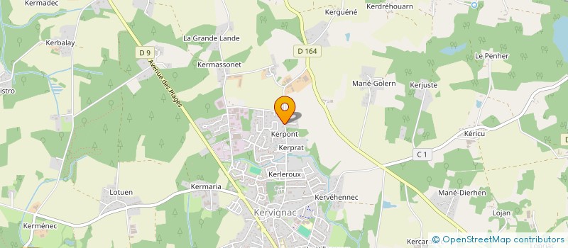 localisation de l'entreprise MADAME LUCIE QUELO  KERVIGNAC