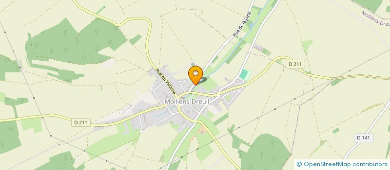 localisation de l'entreprise MADAME LUCIE QUEUDEVILLE  MOLLIENS-DREUIL