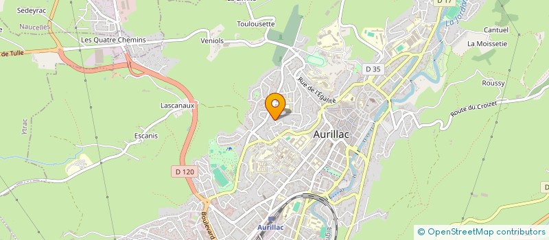 localisation de l'entreprise MADAME LUCIE RANSAN à AURILLAC