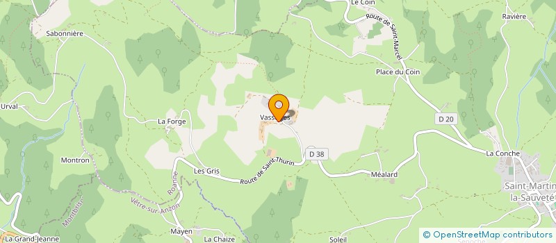 localisation de l'entreprise MADAME LUCIE REGEFFE  SAINT-MARTIN-LA-SAUVETE