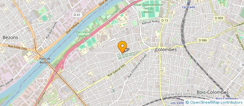 localisation de l'entreprise MADAME LUCIE REMONDIERE à COLOMBES