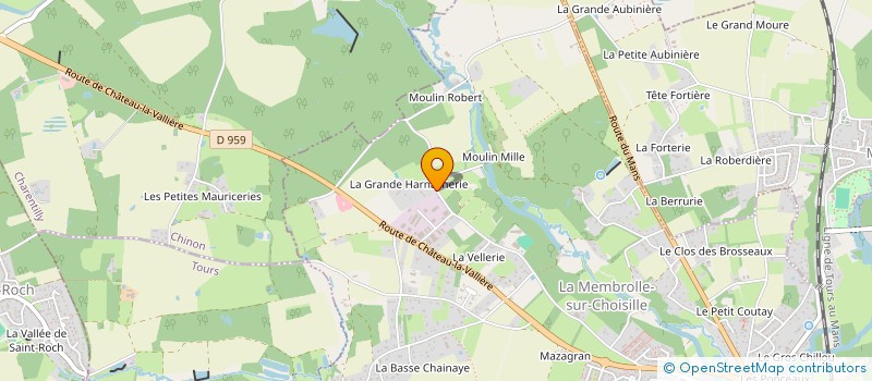 localisation de l'entreprise MADAME LUCIE RIBEIRO  LA MEMBROLLE-SUR-CHOISILLE