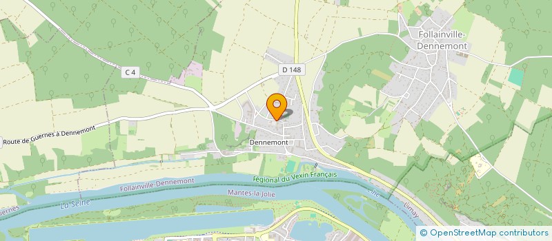 localisation de l'entreprise MADAME LUCIE RIMBAULT  FOLLAINVILLE-DENNEMONT