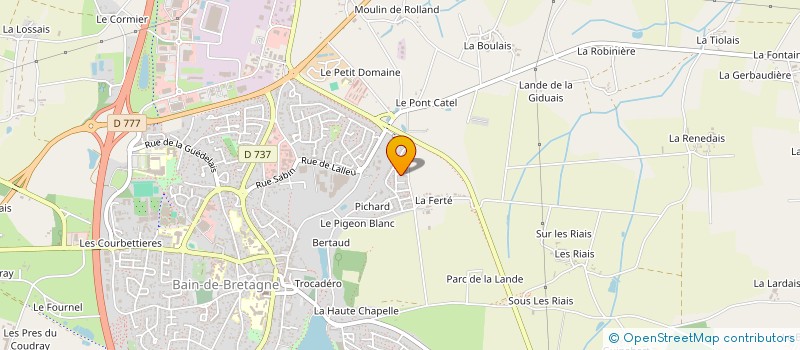 localisation de l'entreprise MADAME LUCIE RINGEARD  BAIN-DE-BRETAGNE