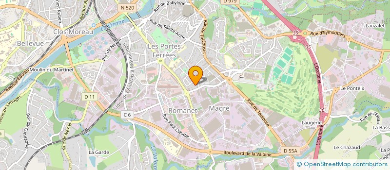 localisation de l'entreprise MADAME LUCIE ROBUCHON à LIMOGES