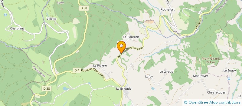 localisation de l'entreprise MADAME LUCIE ROCHE  VILLECHENEVE