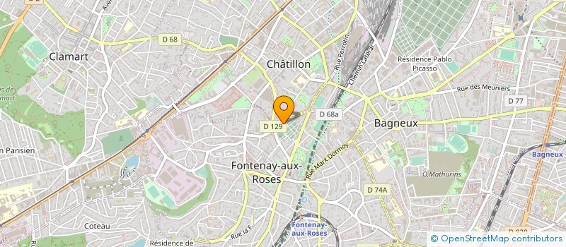 localisation de l'entreprise MADAME LUCIE ROUDIL  CHATILLON