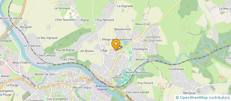 localisation de l'entreprise MADAME LUCIE ROUSIER  AIXE-SUR-VIENNE