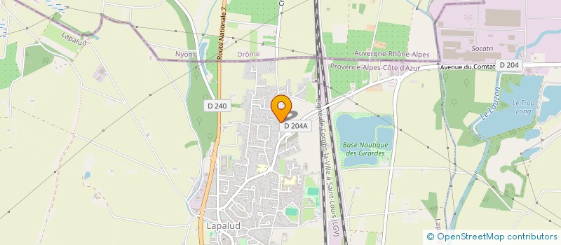 localisation de l'entreprise MADAME LUCIE ROUX  LAPALUD