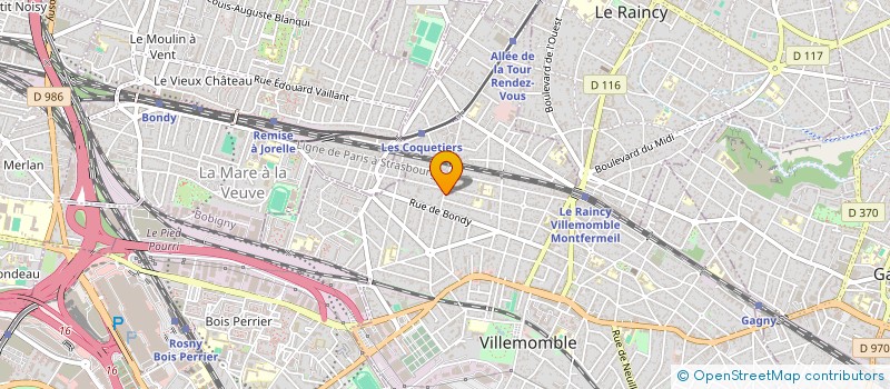 localisation de l'entreprise MADAME LUCIE RUFFIE à VILLEMOMBLE