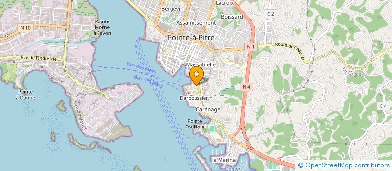 localisation de l'entreprise MADAME LUCIE SABLON à POINTE A PITRE