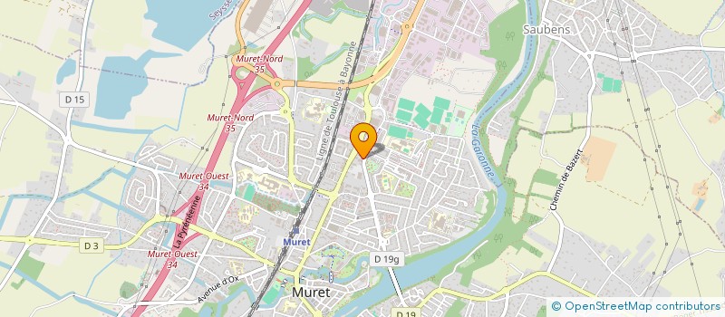 localisation de l'entreprise MADAME LUCIE SAEZ  MURET