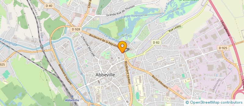 localisation de l'entreprise MADAME LUCIE SALLE  ABBEVILLE