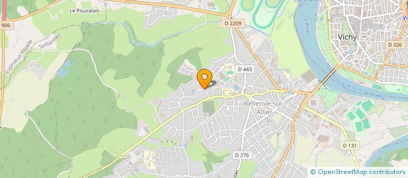 localisation de l'entreprise MADAME LUCIE SANITAS à BELLERIVE-SUR-ALLIER
