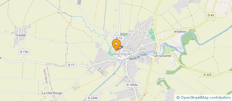 localisation de l'entreprise MADAME LUCIE SANNAJUST  MARINGUES