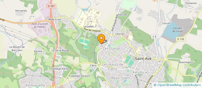 localisation de l'entreprise MADAME LUCIE SAUNIER  SAINT-AVE