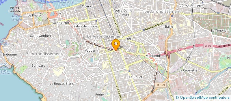 localisation de l'entreprise MADAME LUCIE SAUVAGEOT à MARSEILLE