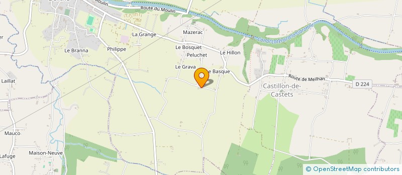 localisation de l'entreprise MADAME LUCIE SAUVAU  CASTETS ET CASTILLON