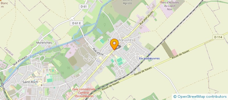 localisation de l'entreprise MADAME LUCIE SENECHAL  ESCAUDUVRES