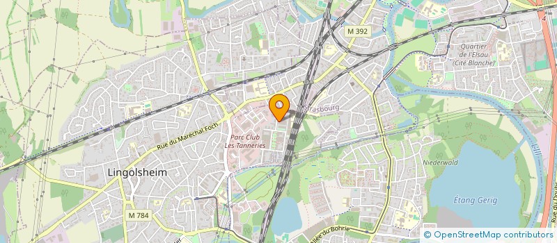 localisation de l'entreprise MADAME LUCIE SILVERA  LINGOLSHEIM