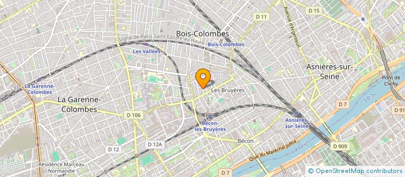 localisation de l'entreprise MADAME LUCIE SOULET  ASNIERES-SUR-SEINE