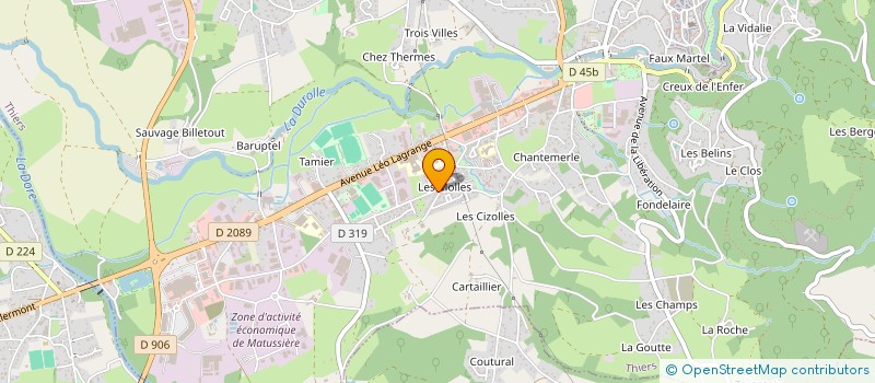 localisation de l'entreprise MADAME LUCIE TARRIT  THIERS