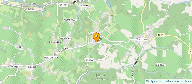 localisation de l'entreprise MADAME LUCIE TECHOUEYRES  LANGOIRAN