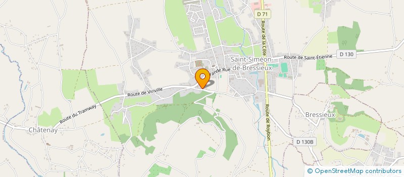 localisation de l'entreprise MADAME LUCIE TEINTURIER  SAINT-SIMEON-DE-BRESSIEUX