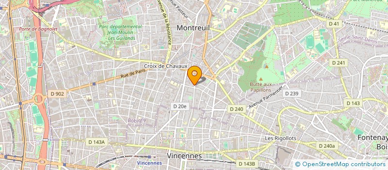 localisation de l'entreprise MADAME LUCIE TESCARO à MONTREUIL