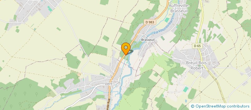 localisation de l'entreprise MADAME LUCIE THARREAU  AUFFREVILLE-BRASSEUIL