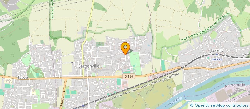 localisation de l'entreprise MADAME LUCIE THIEBAULT  GARGENVILLE