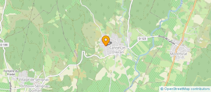 localisation de l'entreprise MADAME LUCIE THILLEROT  CANNES-ET-CLAIRAN