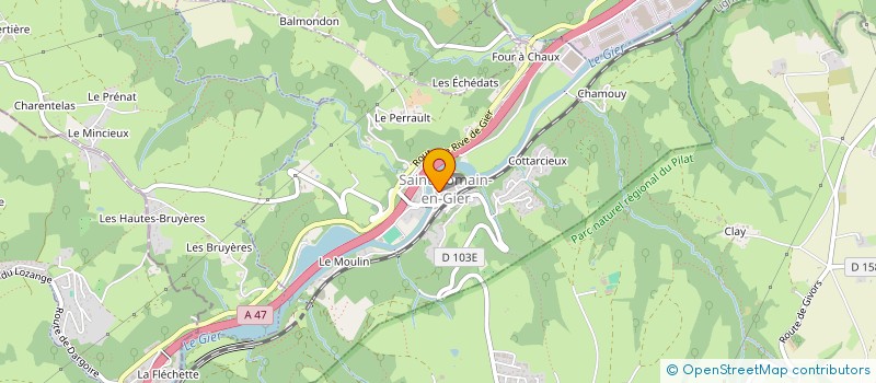 localisation de l'entreprise MADAME LUCIE THOLLOT  SAINT-ROMAIN-EN-GIER