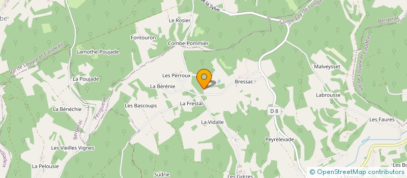 localisation de l'entreprise MADAME LUCIE THOMAS à SAINTE-FOY-DE-LONGAS