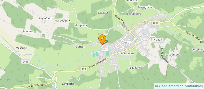 localisation de l'entreprise MADAME LUCIE TISON  VERGT