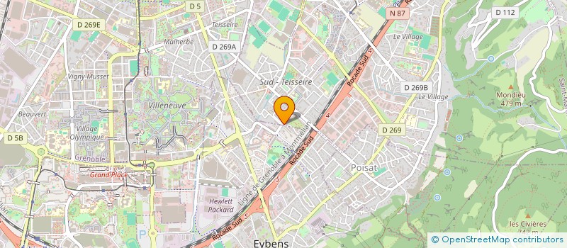 localisation de l'entreprise MADAME LUCIE TISSERAND  EYBENS