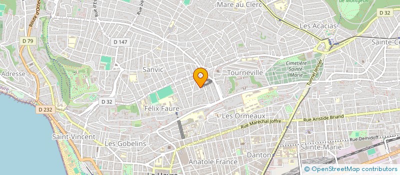 localisation de l'entreprise MADAME LUCIE TOLLET  LE HAVRE