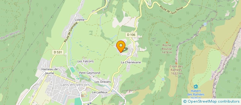 localisation de l'entreprise MADAME LUCIE TONNELLIER  LANS-EN-VERCORS