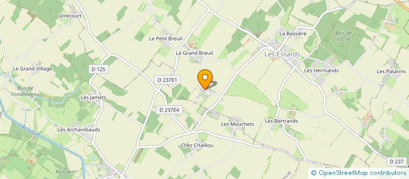 localisation de l'entreprise MADAME LUCIE TOURNERET à LES ESSARDS